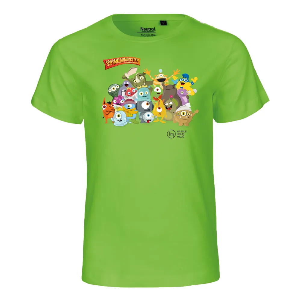 T-shirt Barn Limegrön